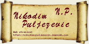 Nikodim Puljezević vizit kartica